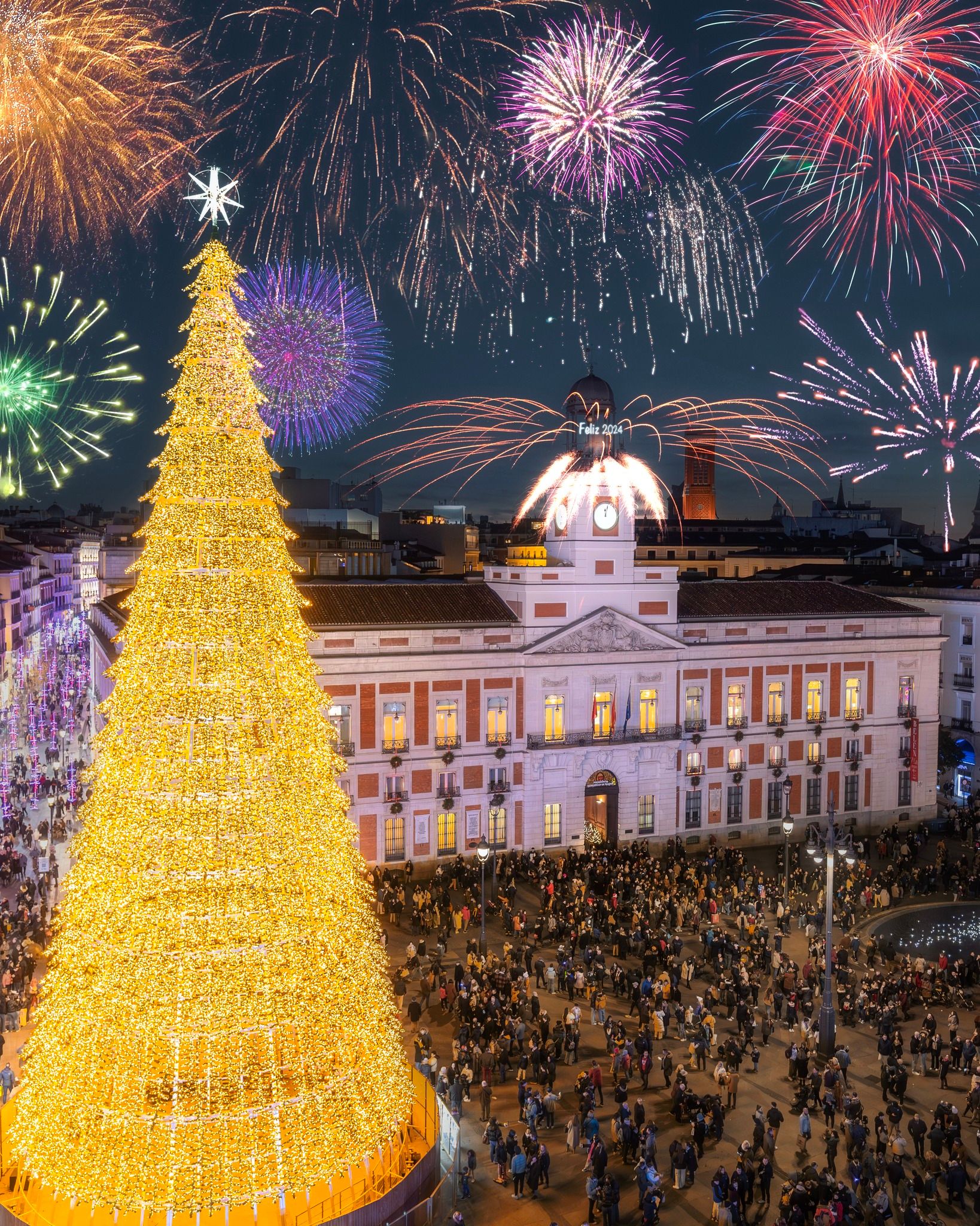Fiesta de Fin de Año en la Puerta del Sol