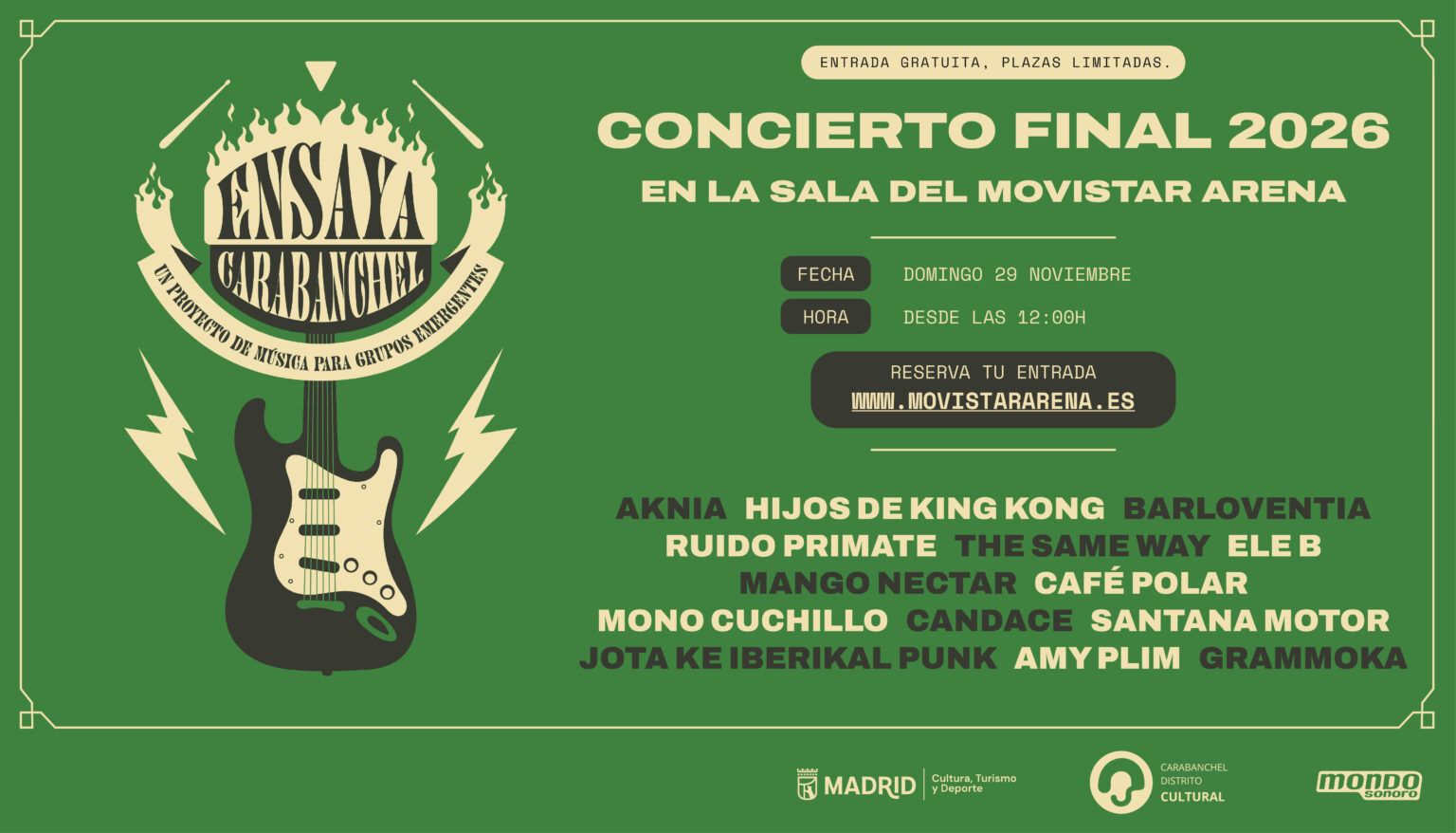 Concierto Ensaya Carabanchel Final 2026